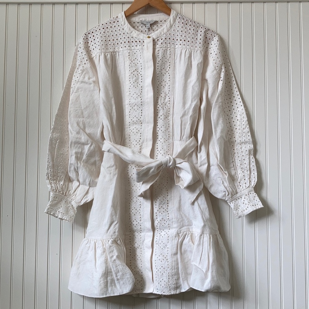 SOLD - NWT Joie Bastina Dress in Porcelain (4)